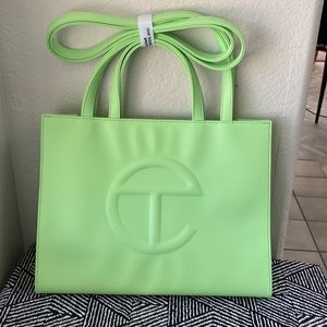 Telfar Medium Double Mint Shopping Bag